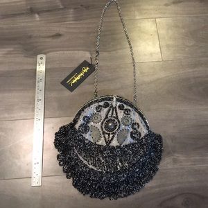 Inge Christopher Beaded Bag with chain handle new with tags beautiful evening